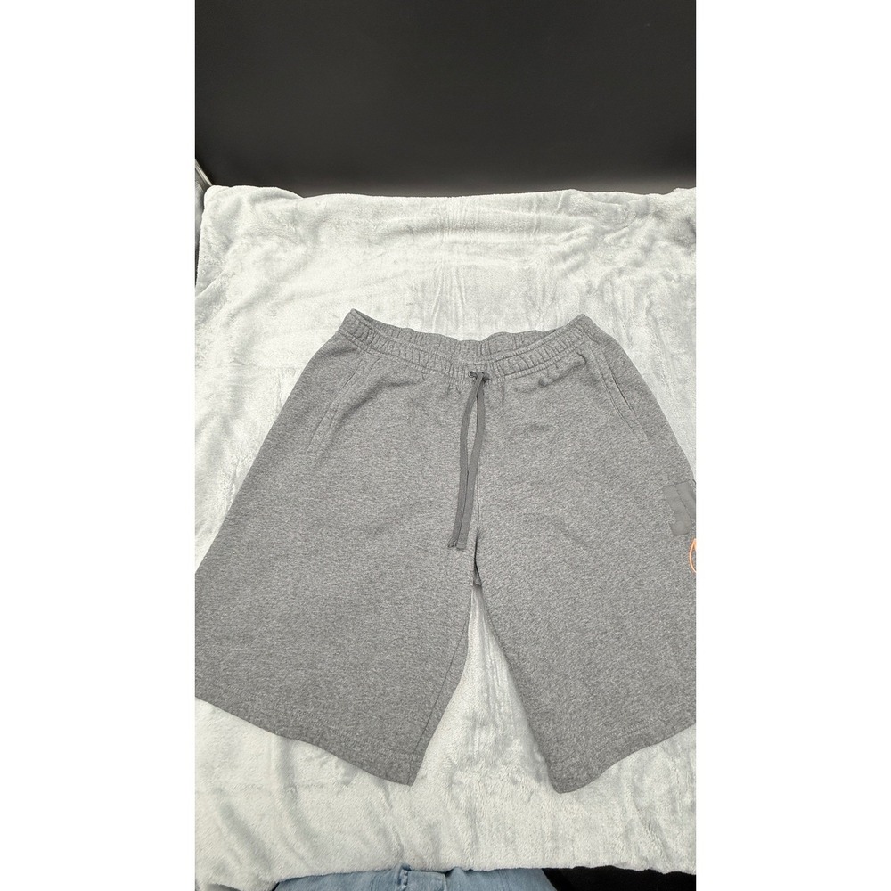 Nike Mens Sportswear Fleece Shorts Heather Gray XL Drawstring Pockets